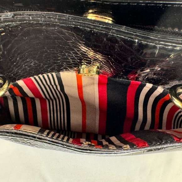 Anne Klein Black Croc-Embossed Tote Bag - Picture 11 of 16